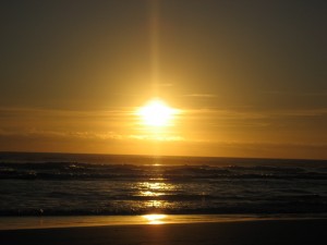 Arcadia beach sunset